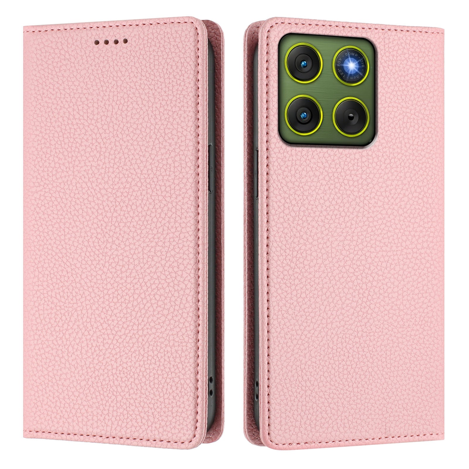For Motorola Edge 70 5G Wallet Case RFID Blocking Litchi Texture Leather Mobile Cover - Pink