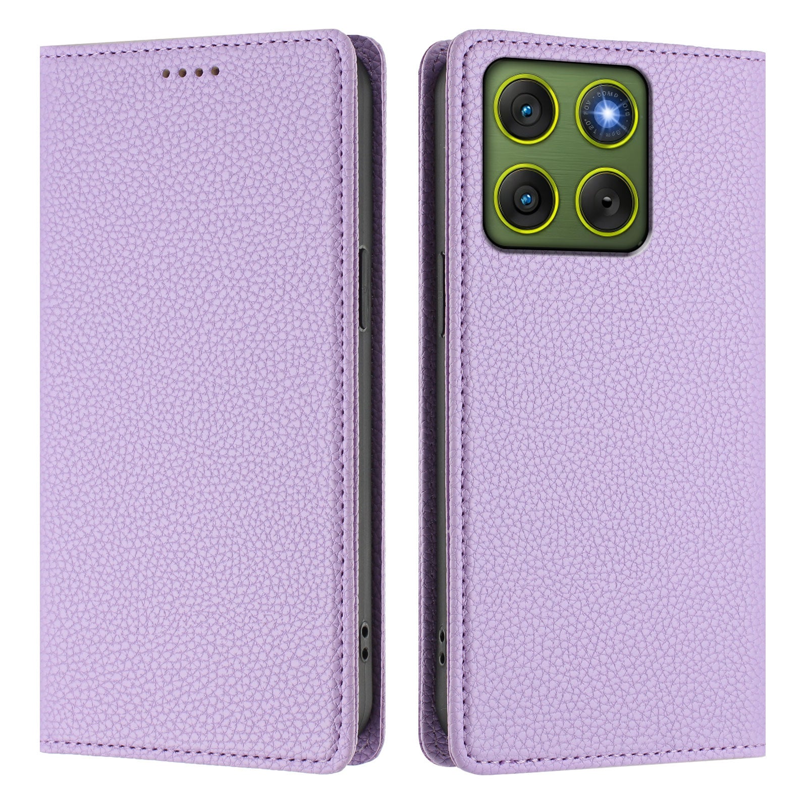 For Motorola Edge 70 5G Wallet Case RFID Blocking Litchi Texture Leather Mobile Cover - Light Purple