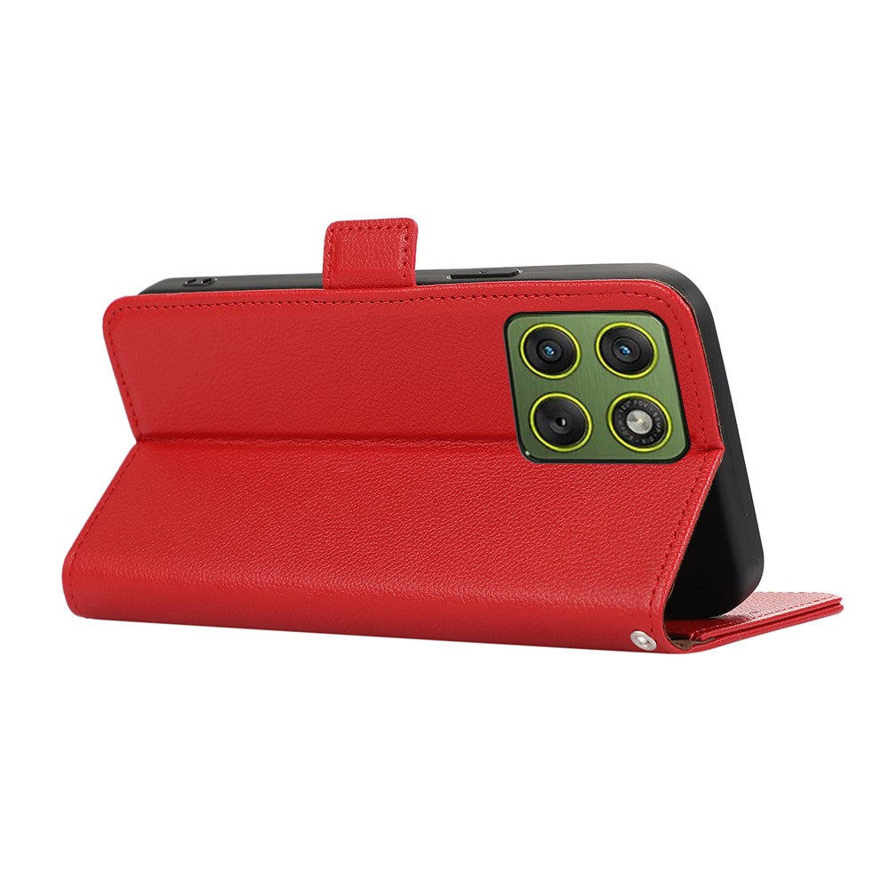 ABEEL For Motorola Edge 70 5G Case Litchi Texture Leather RFID Blocking Phone Cover - Red