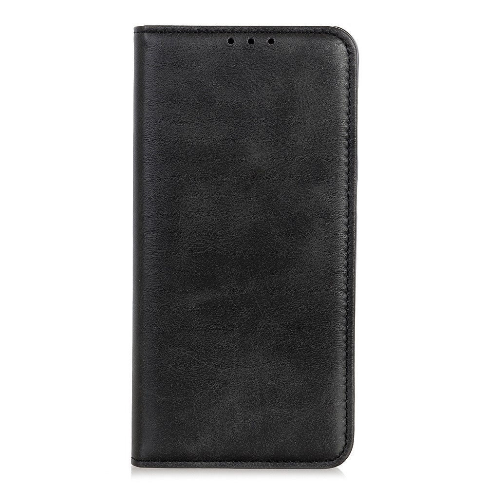 For Motorola Edge 70 5G Case Split Leather Flip Wallet Phone Cover - Black