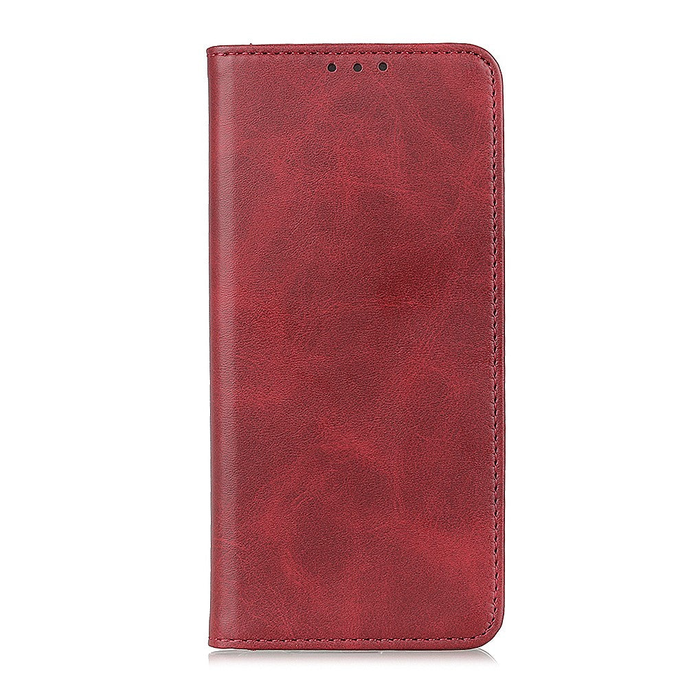For Motorola Edge 70 5G Case Split Leather Flip Wallet Phone Cover - Red