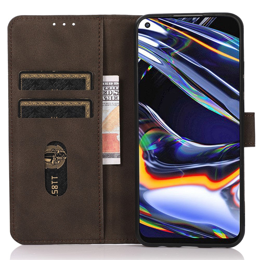 KHAZNEH For Motorola Edge 70 5G Case Anti Scratch PU Leather Wallet Stand Phone Cover - Brown
