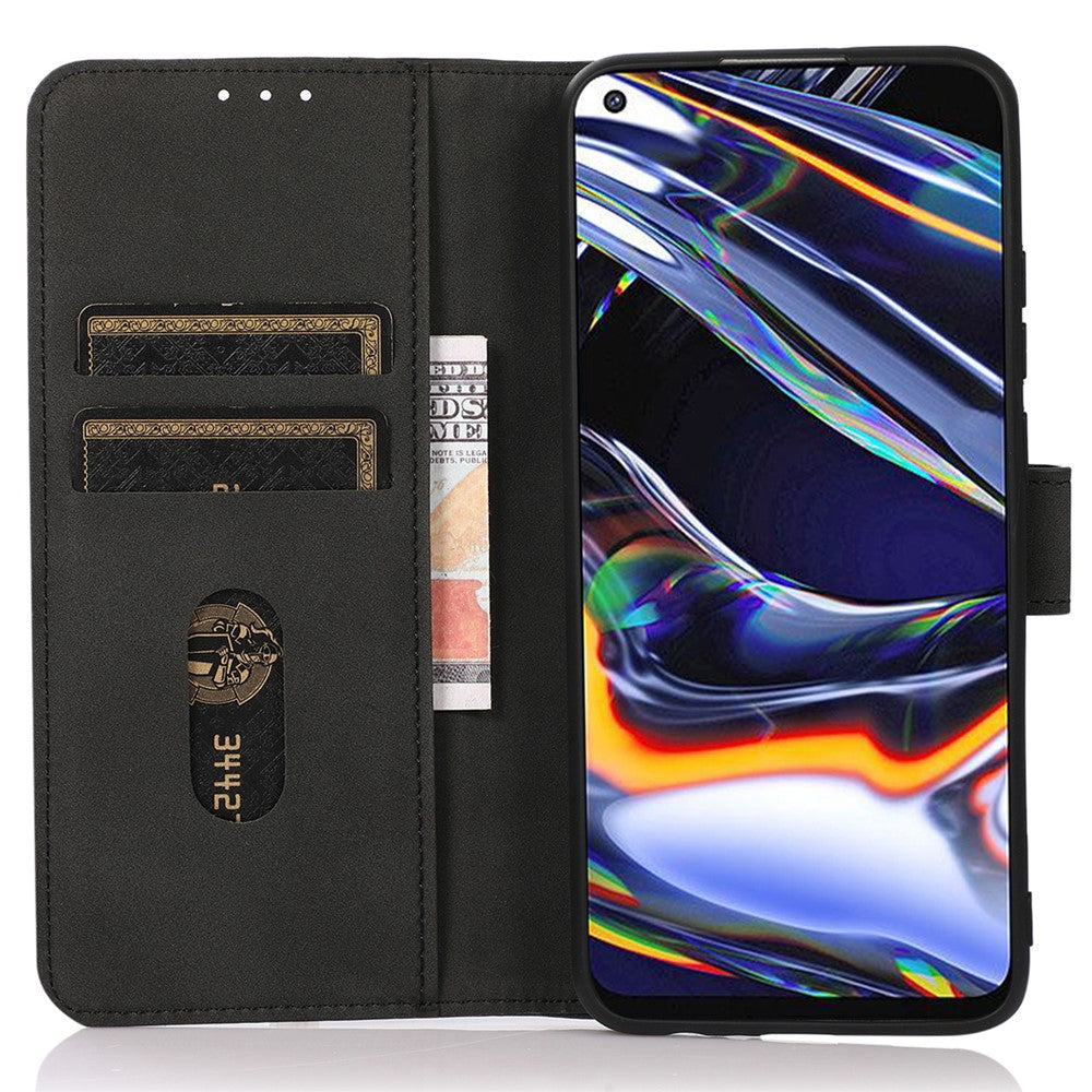 KHAZNEH For Motorola Edge 70 5G Case Anti Scratch PU Leather Wallet Stand Phone Cover - Black