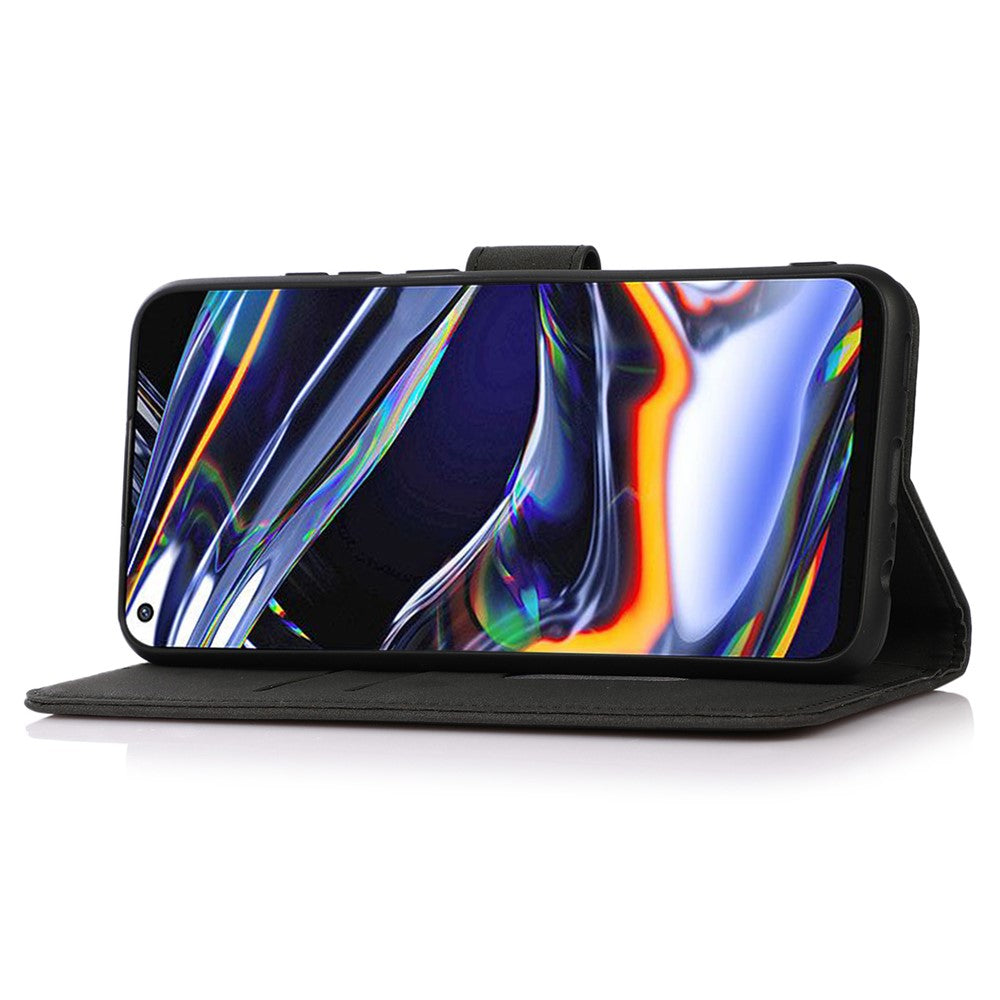 KHAZNEH For Motorola Edge 70 5G Case Anti Scratch PU Leather Wallet Stand Phone Cover - Black