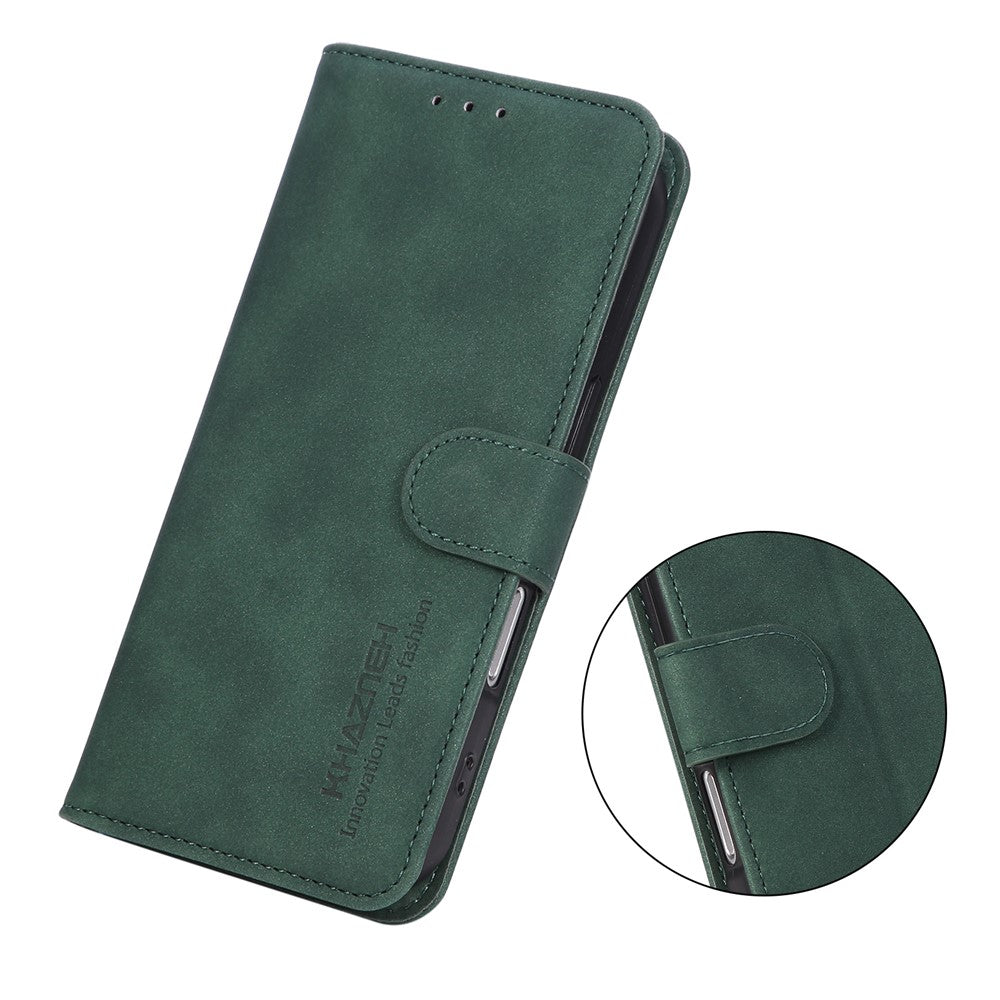 KHAZNEH For Motorola Edge 70 5G Case Anti Scratch PU Leather Wallet Stand Phone Cover - Green
