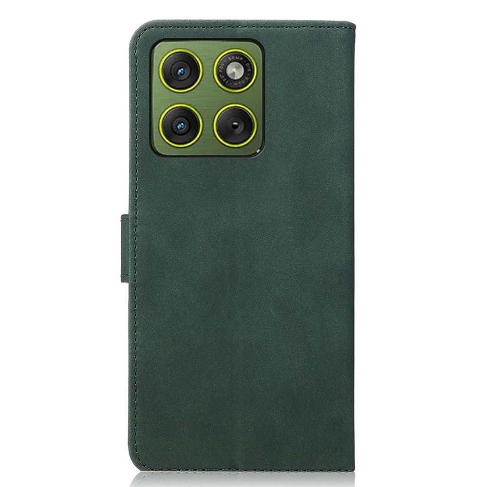 KHAZNEH For Motorola Edge 70 5G Case Anti Scratch PU Leather Wallet Stand Phone Cover - Green