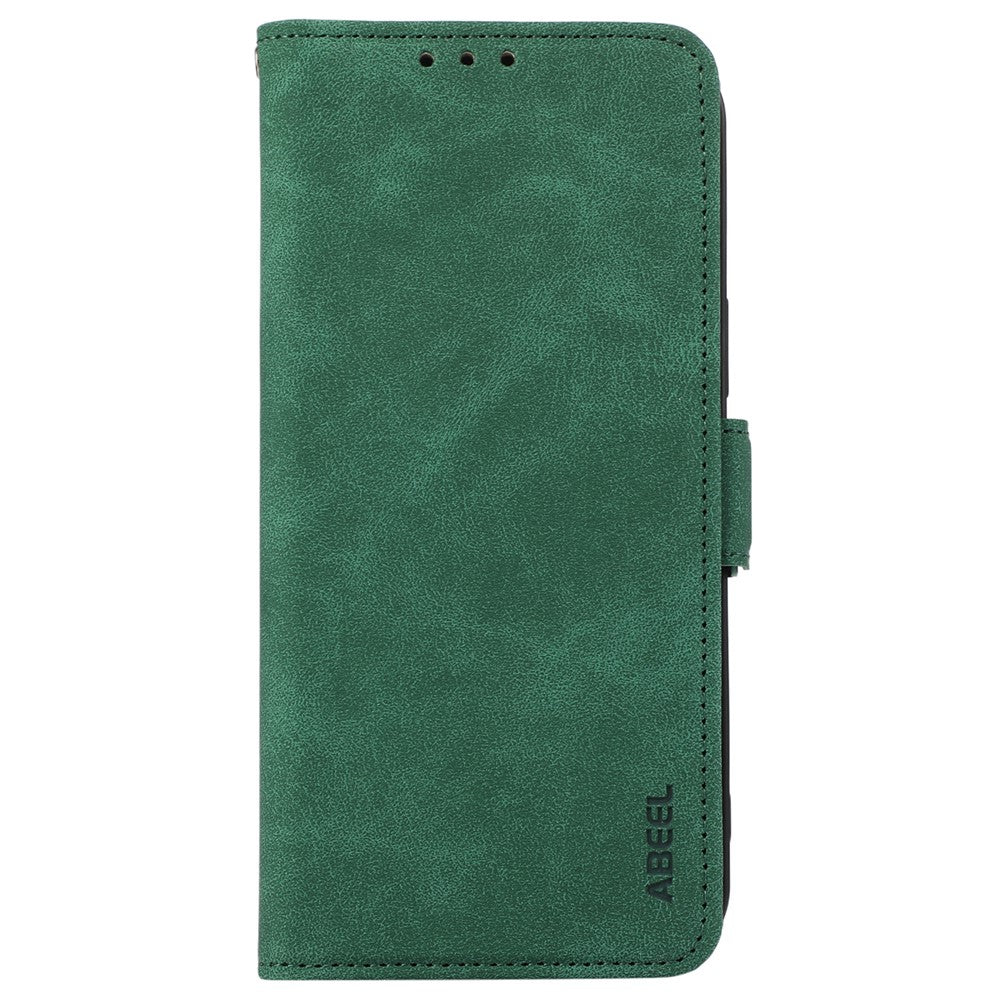 ABEEL For Motorola Edge 70 5G Case PU Leather Folio Stand View RFID Blocking Phone Cover - Green