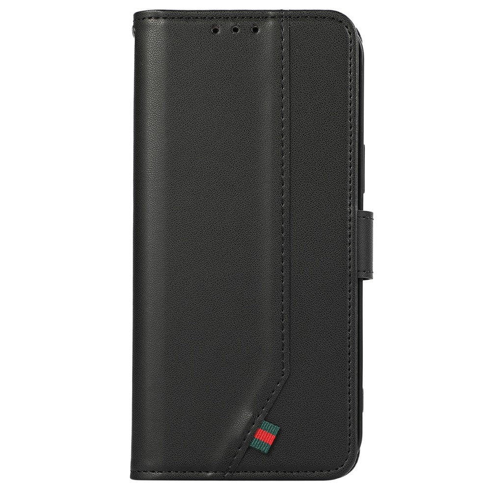 For Motorola Edge 70 5G Case RFID Blocking Flip Leather Phone Cover - Black