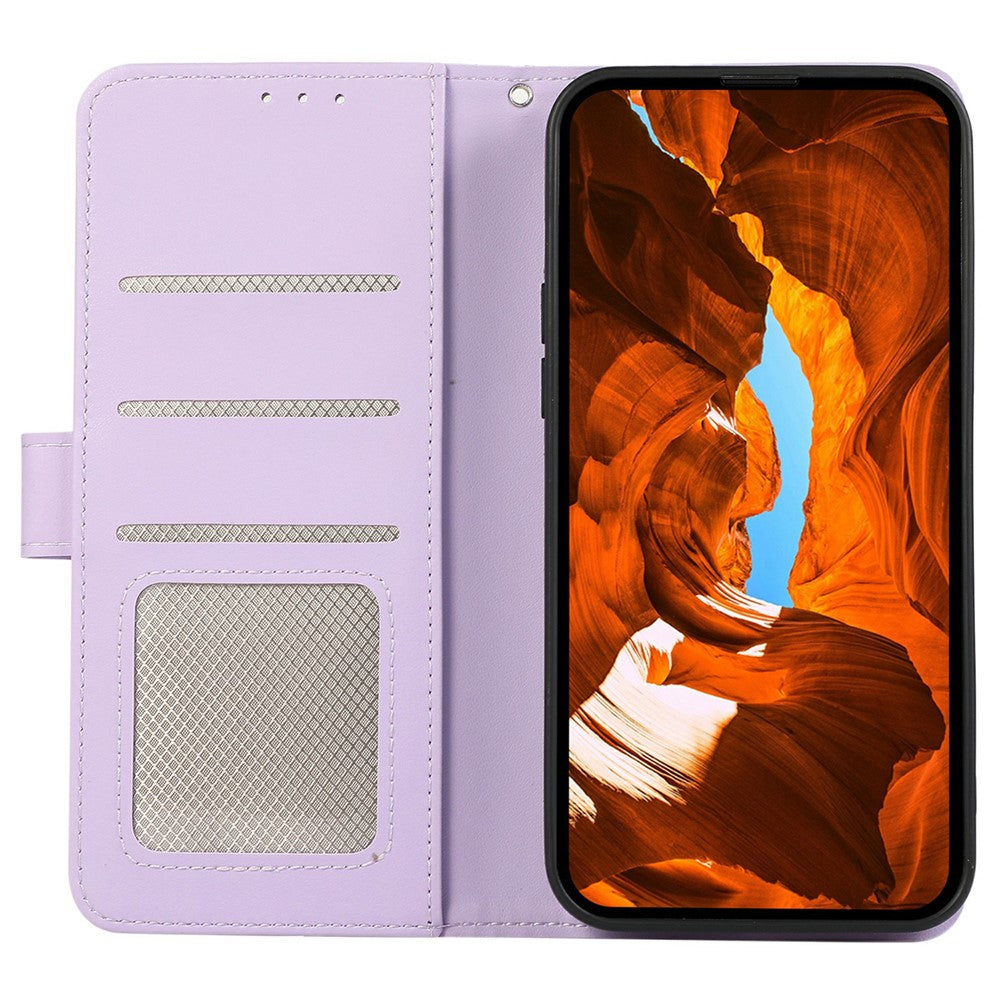 For Motorola Edge 70 5G Case RFID Blocking Flip Leather Phone Cover - Purple