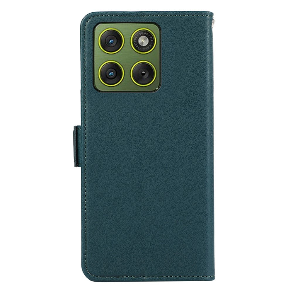 ABEEL For Motorola Edge 70 5G Case Leather Phone Cover with RFID Blocking Wallet - Green