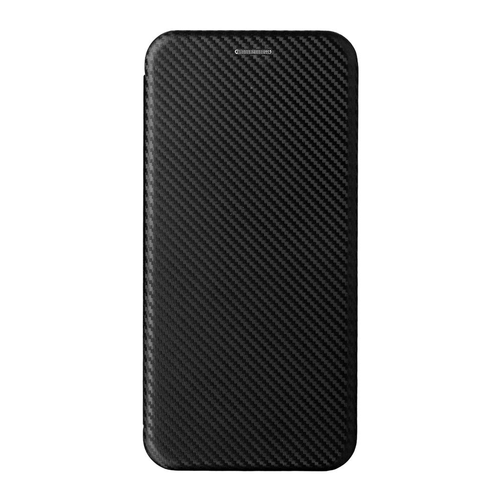 For Xiaomi 17 Pro Max Case Carbon Fiber Texture Drop-Proof PU Leather Phone Cover - Black