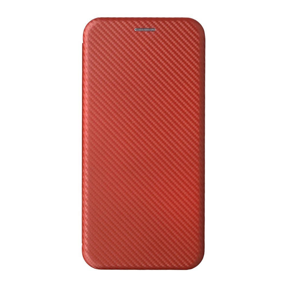 For Xiaomi 17 Pro Max Case Carbon Fiber Texture Drop-Proof PU Leather Phone Cover - Brown