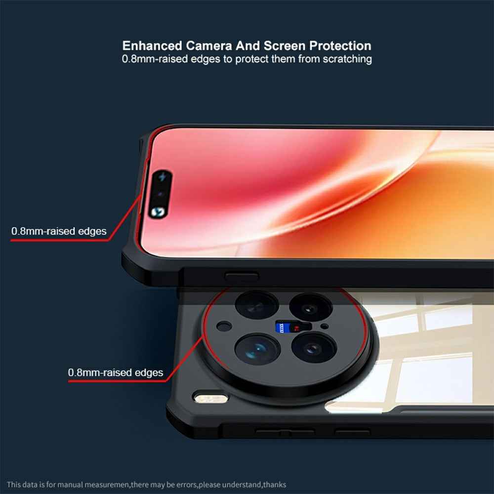 XUNDD For vivo X300 Pro 5G Case Dropproof TPU + Acrylic Clear Back Phone Cover