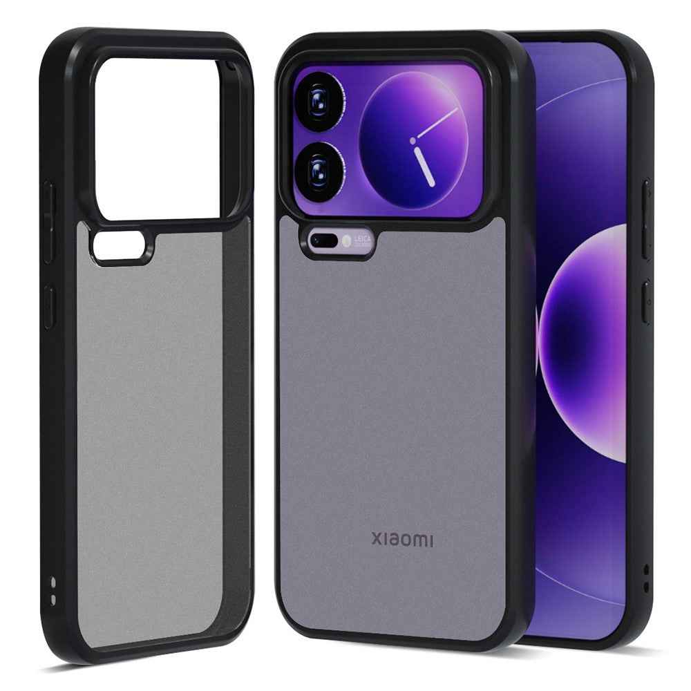 IBMRS For Xiaomi 17 Pro Case Soft TPU Frame Hard PC Back Anti-Fall Phone Cover - Matte Black