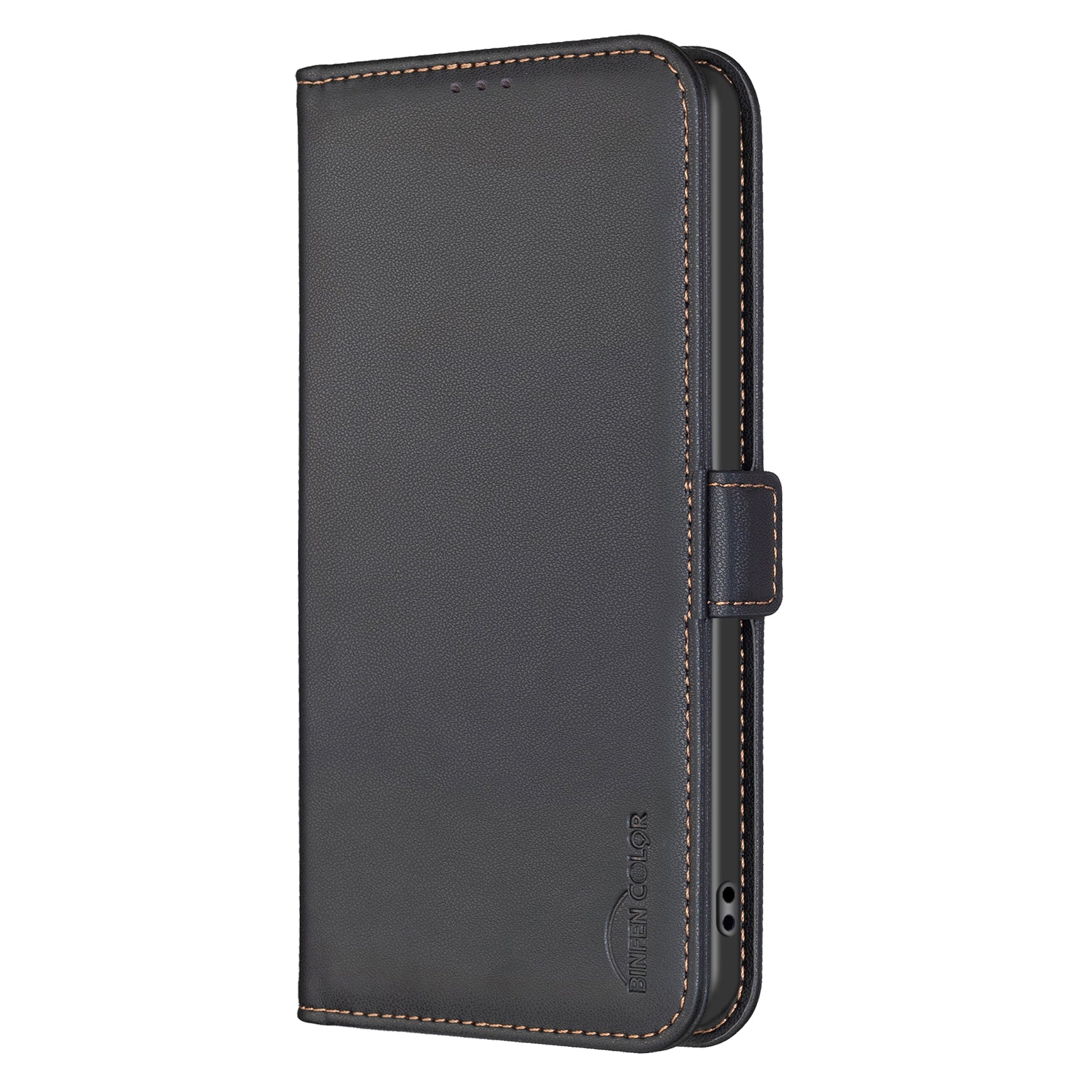 For Samsung Galaxy A57 5G Case BINFEN COLOR BF31  PU Leather Flip Folio Phone Wallet Cover - Black