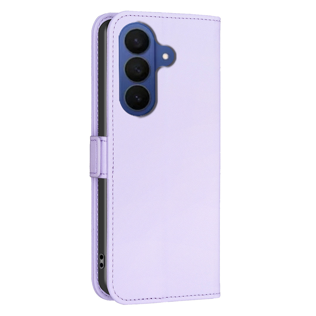 For Samsung Galaxy A57 5G Case BINFEN COLOR BF31  PU Leather Flip Folio Phone Wallet Cover - Purple