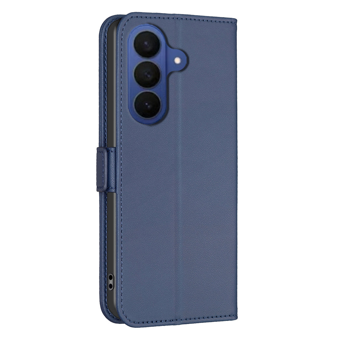 For Samsung Galaxy A57 5G Case BINFEN COLOR BF31  PU Leather Flip Folio Phone Wallet Cover - Blue