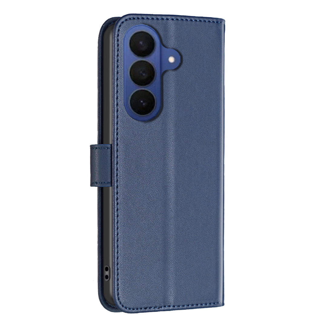 For Samsung Galaxy A57 5G Phone Case BINFEN COLOR BF17 Wallet Folio Flip Leather Cover - Blue