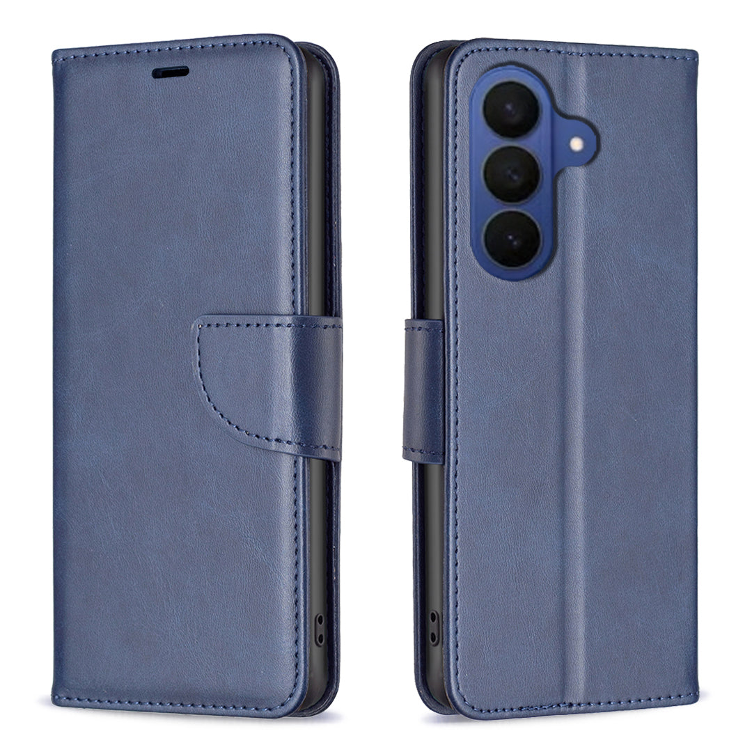 For Samsung Galaxy A57 5G Case Shockproof PU Leather Cover with Wallet Card Slots - Blue