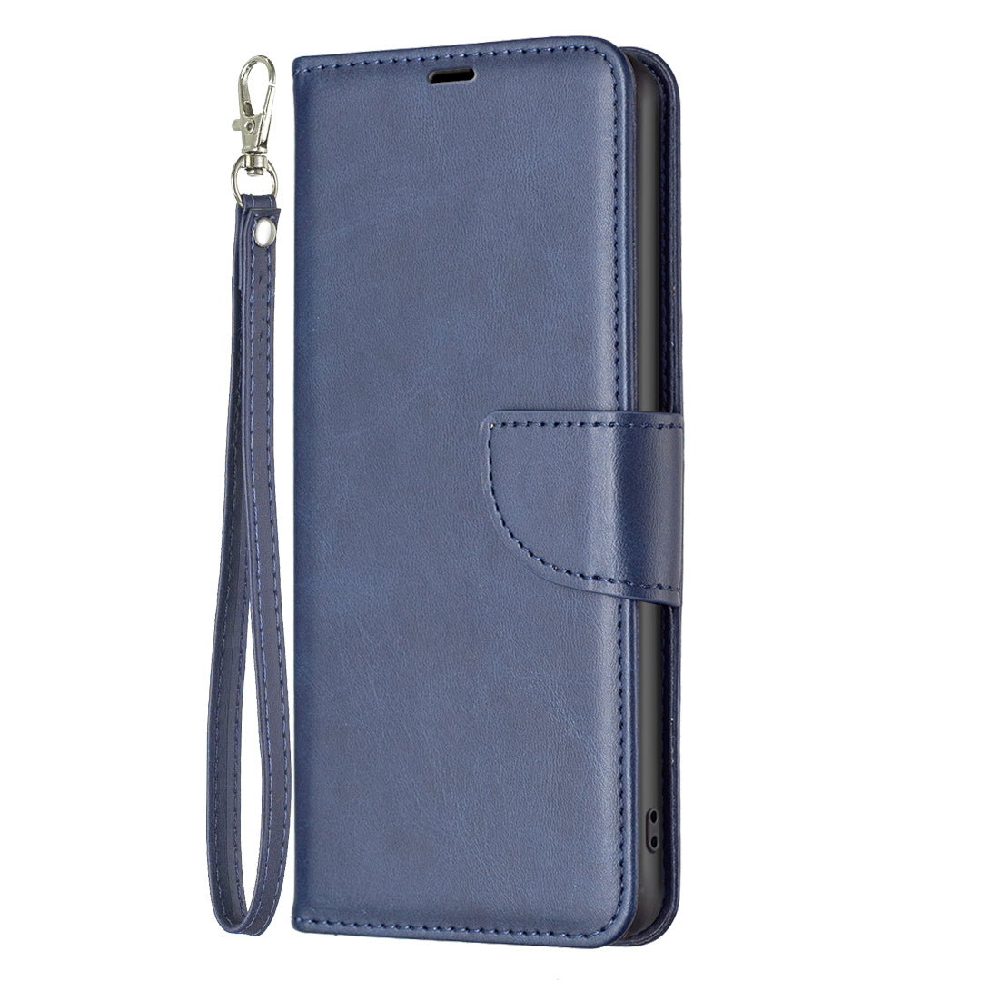 For Samsung Galaxy A57 5G Case Shockproof PU Leather Cover with Wallet Card Slots - Blue