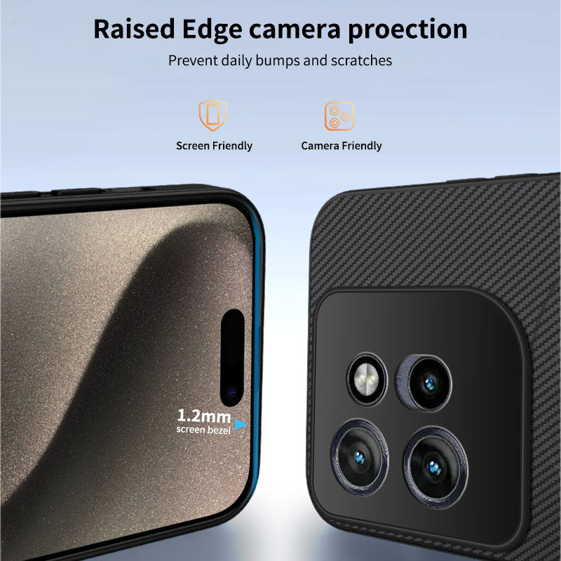 For Motorola Edge 70 5G Magnetic Case WANLONFENG TQ Series Carbon Fiber Texture PC TPU Phone Cover - Sapphire