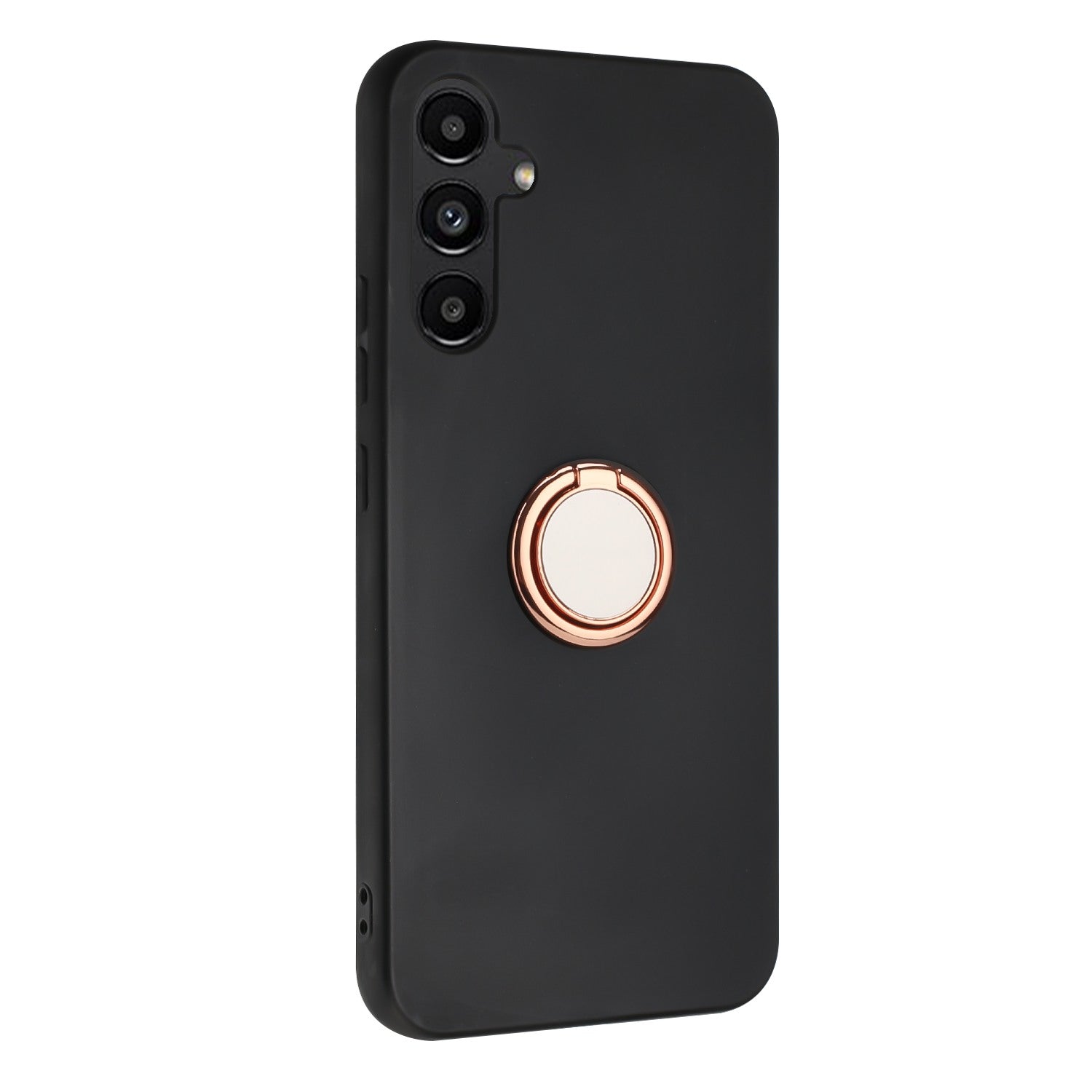 For Samsung Galaxy A57 5G Case Ring Kickstand Soft TPU Matte Phone Cover - Rose Gold