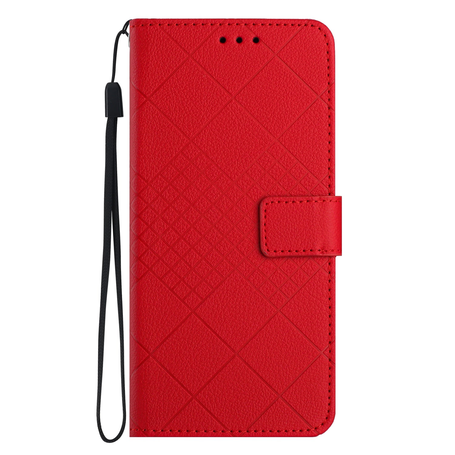 For Xiaomi Redmi Note 15 Pro 4G (Global) Case Wallet Imprint PU Leather Flip Folio Phone Cover - Red