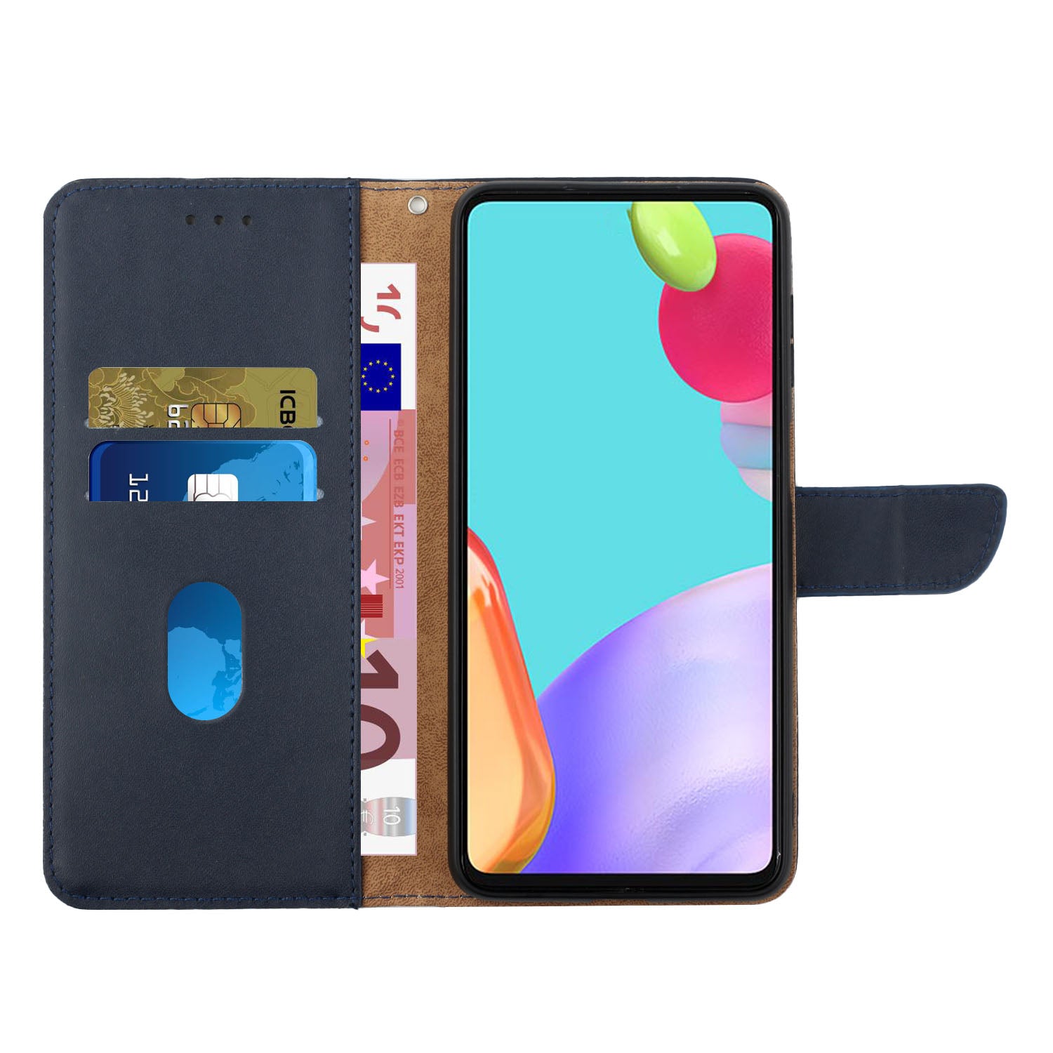 For Xiaomi Redmi Note 15 Pro 4G (Global) Case Genuine Cow Leather Phone Cover Nappa Texture - Blue