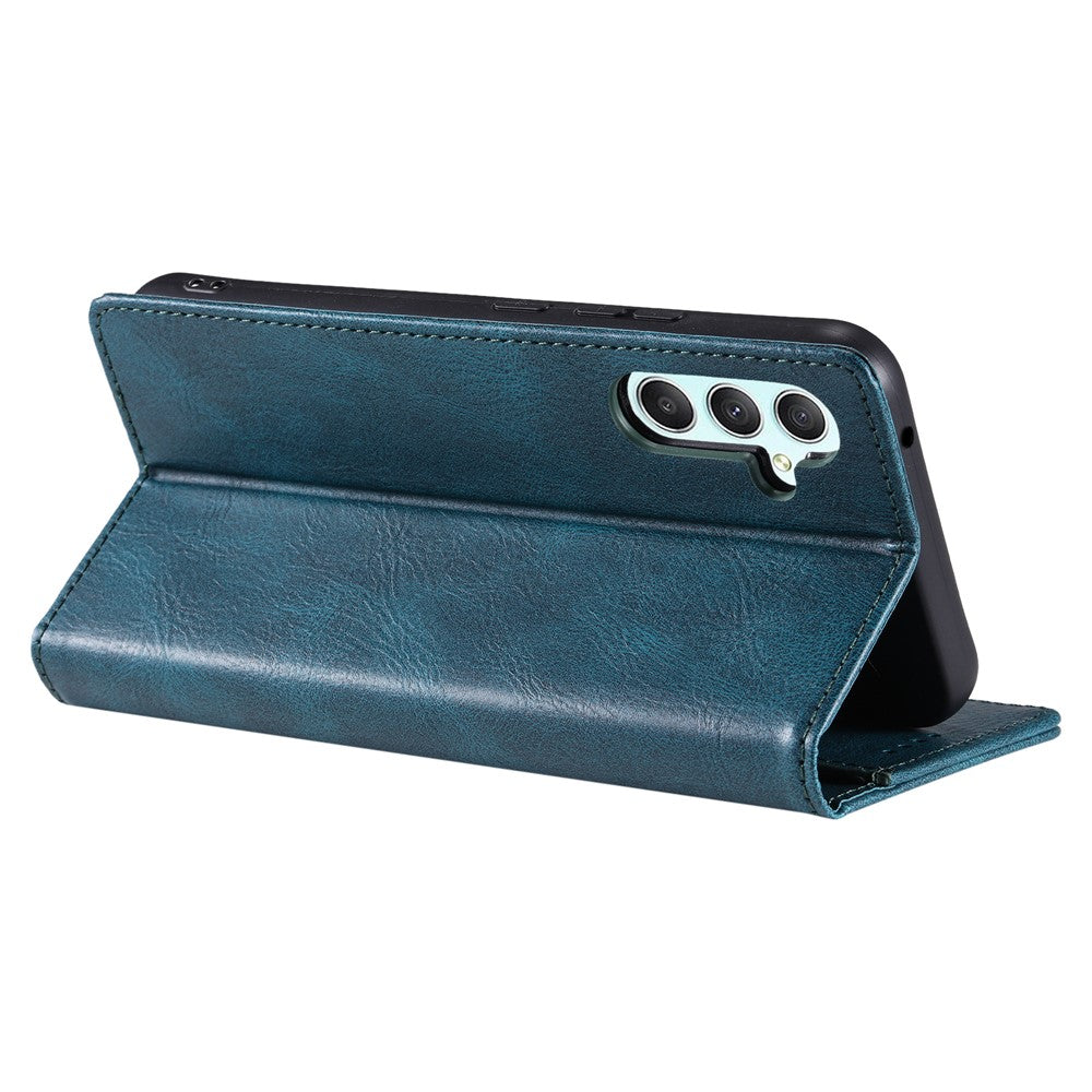 TTUDRCH Style 007 For Samsung Galaxy A57 5G Leather Case RFID Blocking Wallet Stand Phone Cover - Blackish Green