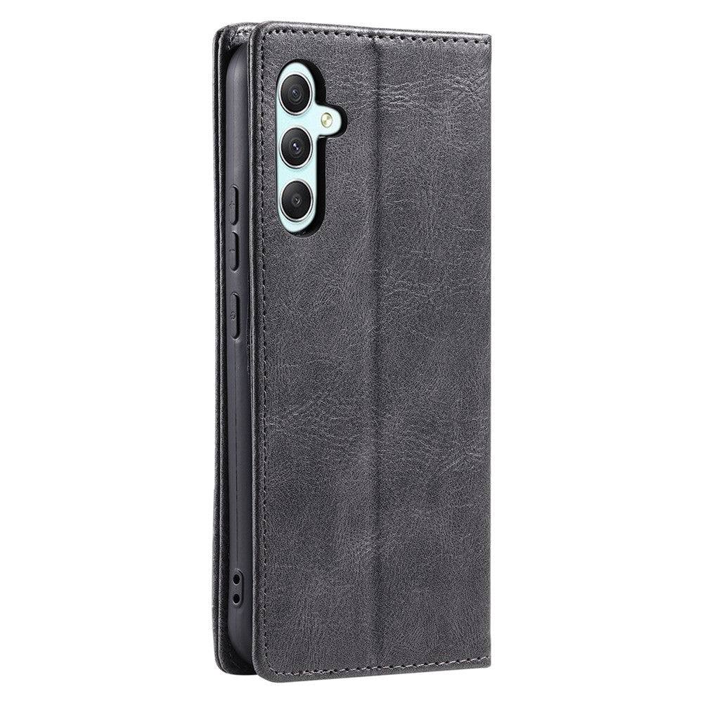 TTUDRCH Style 007 For Samsung Galaxy A57 5G Leather Case RFID Blocking Wallet Stand Phone Cover - Grey