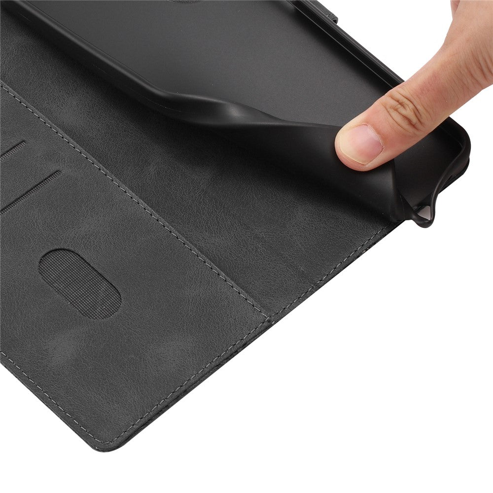 For Samsung Galaxy A57 5G Flip Case Cherry Blossom Pattern Leather Wallet Stand Phone Cover with Wrist Strap - Black