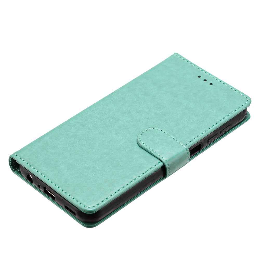 For Samsung Galaxy A57 5G Leather Case Wallet Stand Phone Cover with Handy Strap - Green