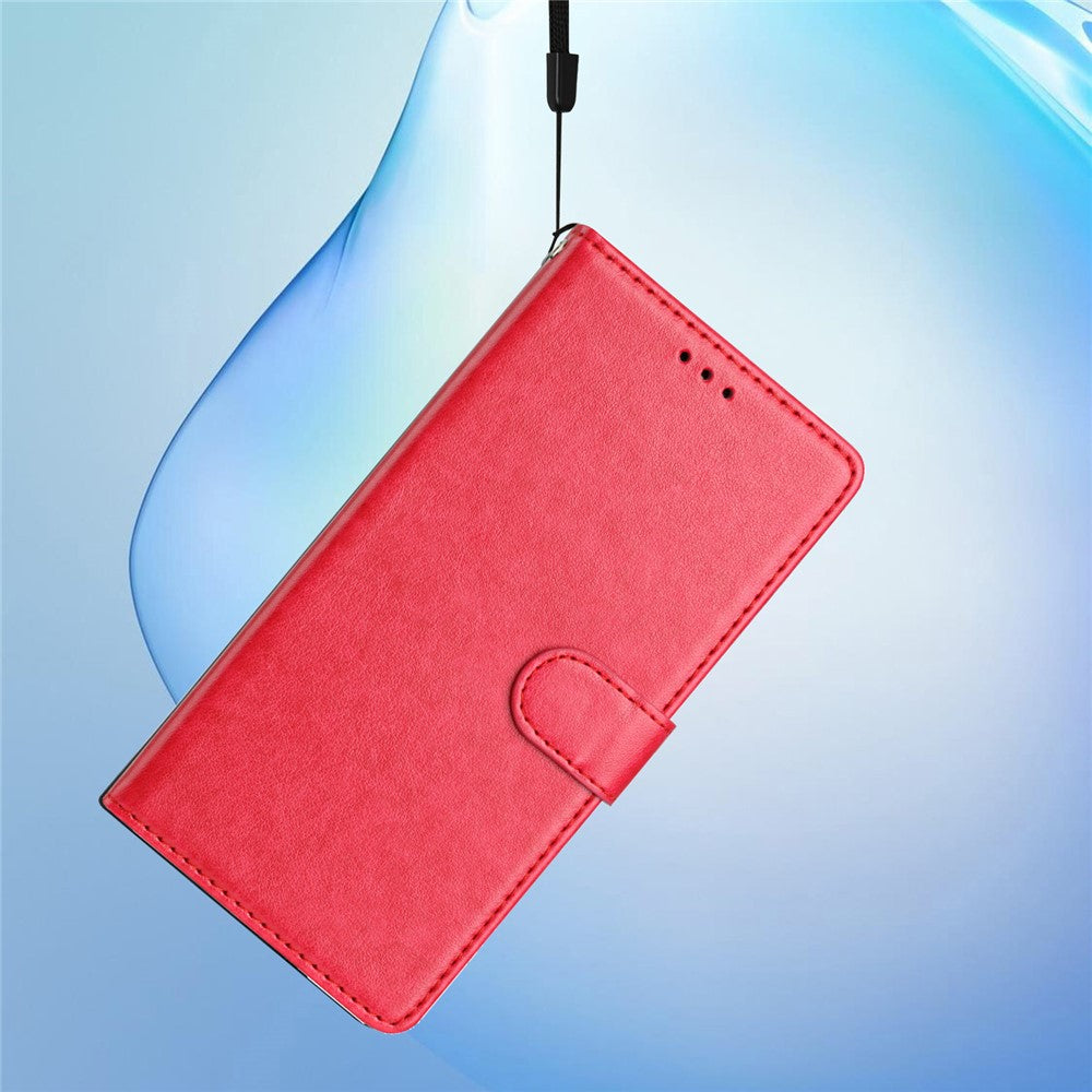 For Samsung Galaxy A57 5G Leather Case Wallet Stand Phone Cover with Handy Strap - Rose