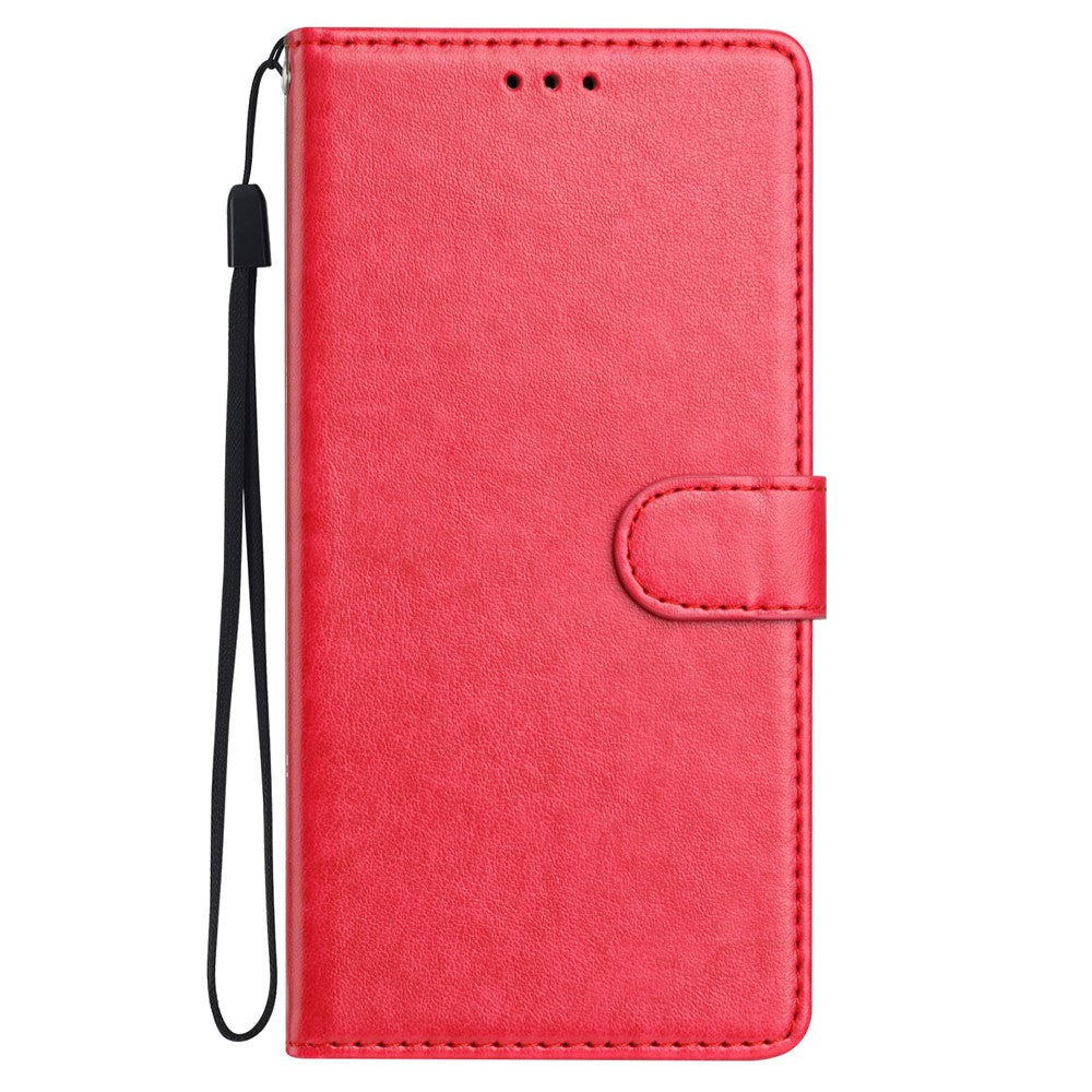 For Samsung Galaxy A57 5G Leather Case Wallet Stand Phone Cover with Handy Strap - Rose