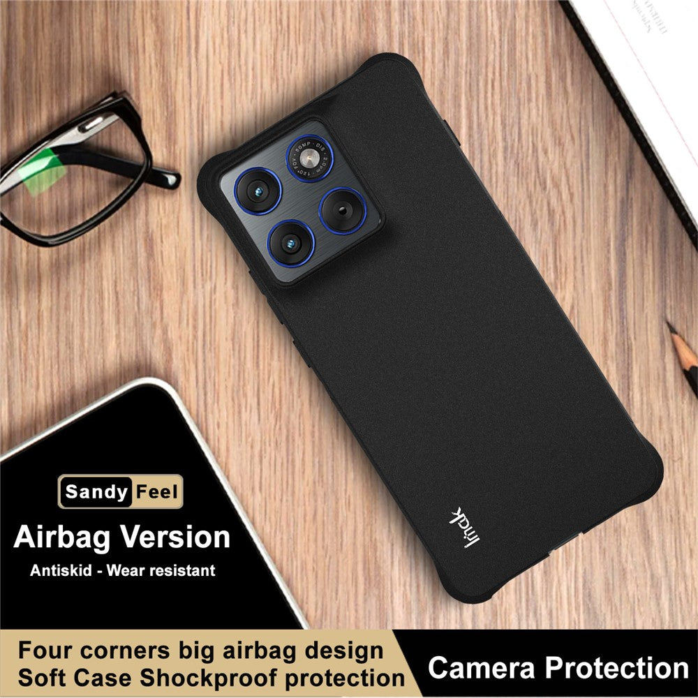 IMAK For Motorola Edge 70 5G Case TPU Phone Cover Airbag Shockproof Protection - Matte Black