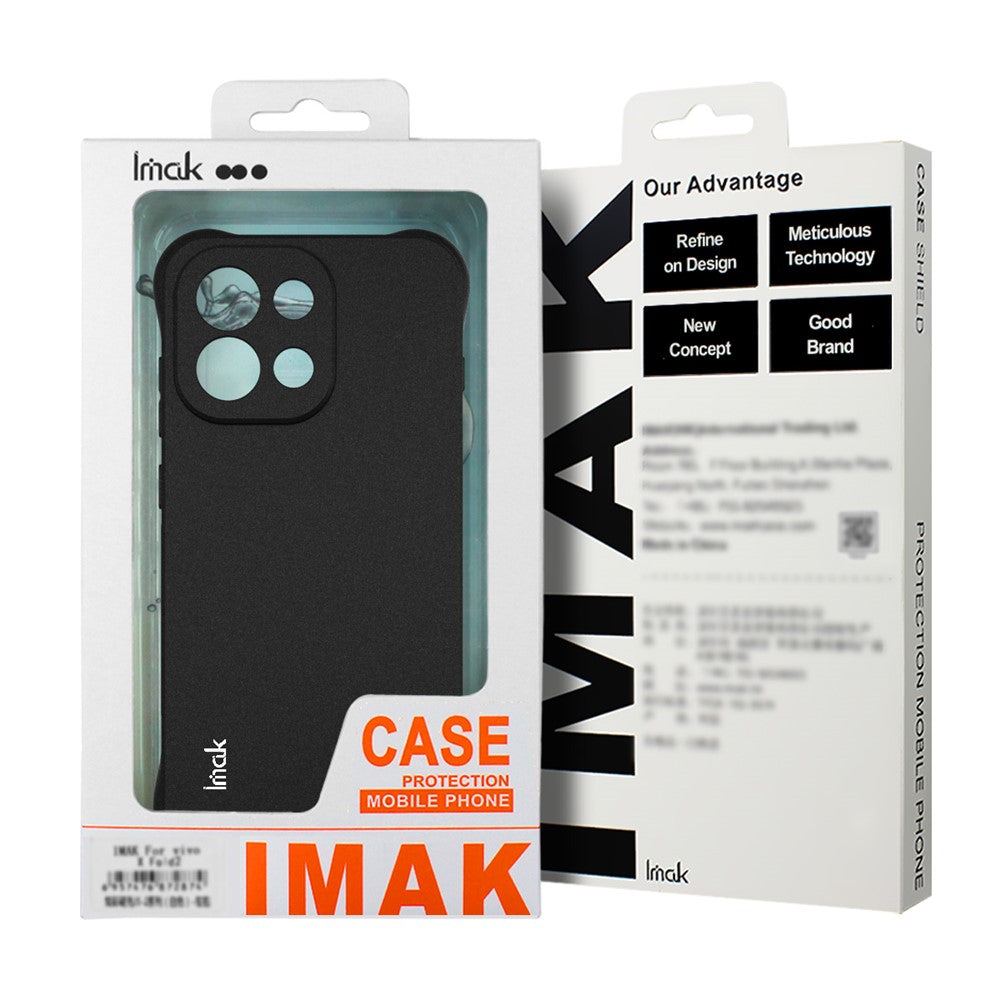 IMAK For Motorola Edge 70 5G Case TPU Phone Cover Airbag Shockproof Protection - Matte Black