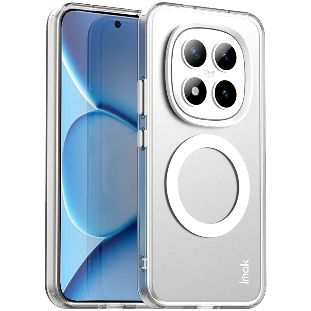 IMAK For Xiaomi Poco M8 Pro 5G / Redmi Note 15 Pro+ 5G (Global) / Poco M8 Pro 5G Magnetic Case PC + TPU Protective Phone Back Cover - White