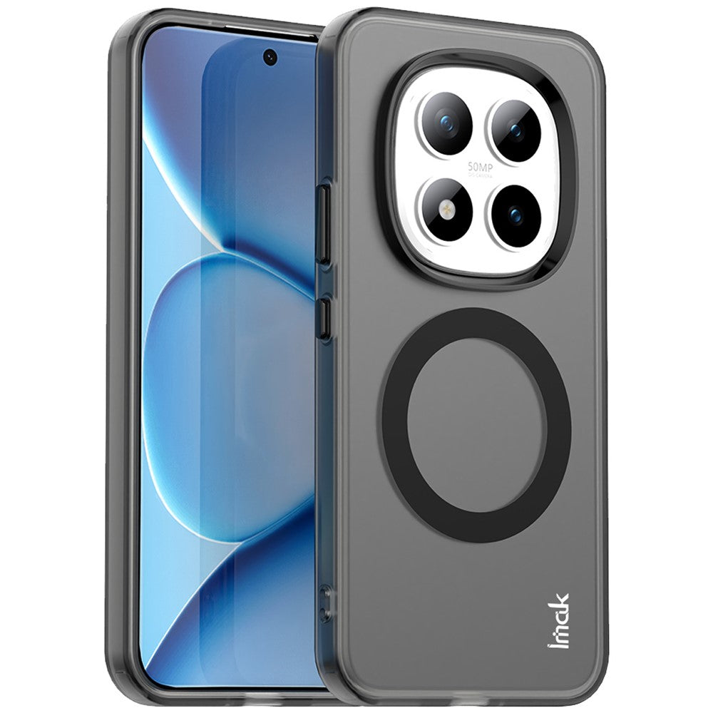IMAK For Xiaomi Poco M8 Pro 5G / Redmi Note 15 Pro+ 5G (Global) / Poco M8 Pro 5G Magnetic Case PC + TPU Protective Phone Back Cover - Black
