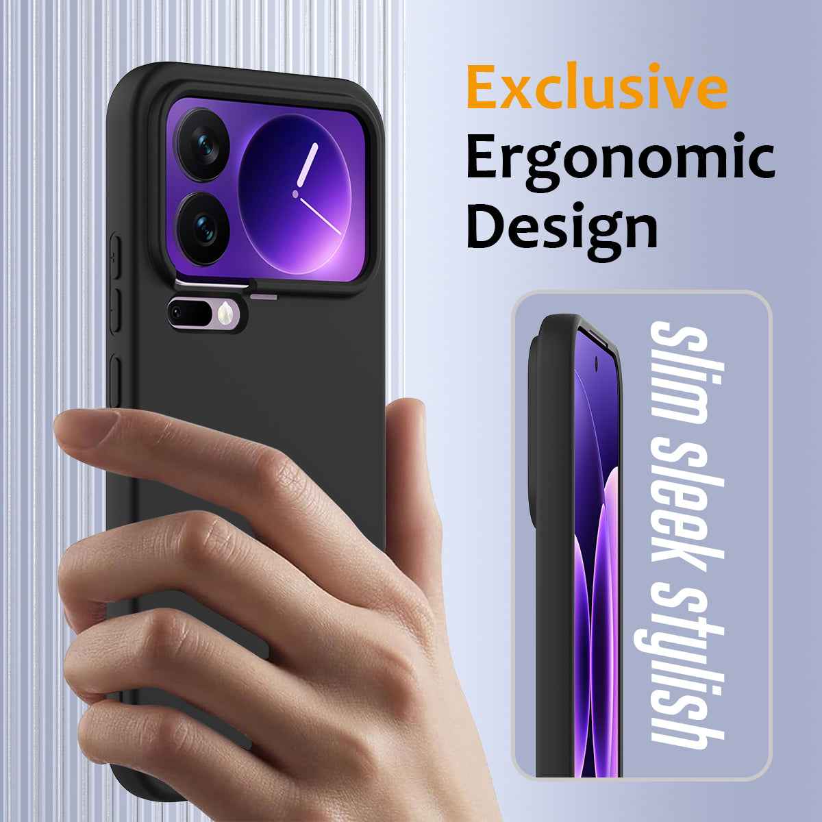 For Xiaomi 17 Pro Magnetic Case Anti-Drop Liquid Silicone Phone Cover - Black