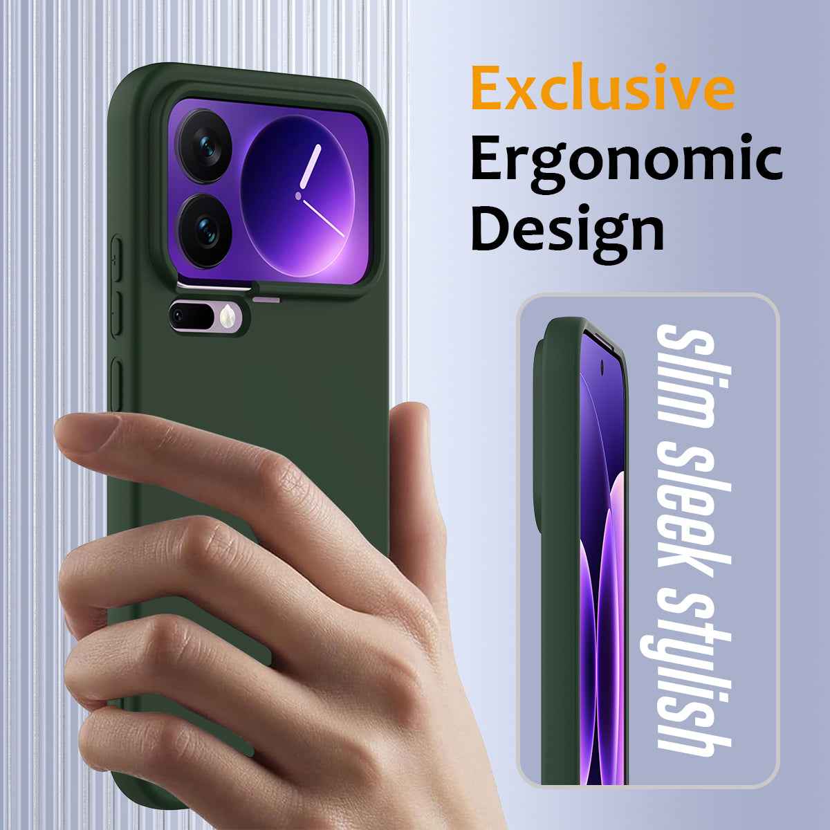 For Xiaomi 17 Pro Magnetic Case Anti-Drop Liquid Silicone Phone Cover - Dark Green
