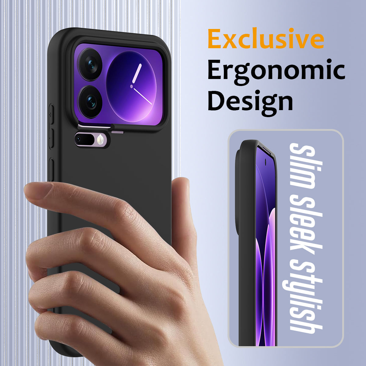 For Xiaomi 17 Pro Max Case Magnetic Case Anti-Drop Liquid Silicone Phone Cover - Black