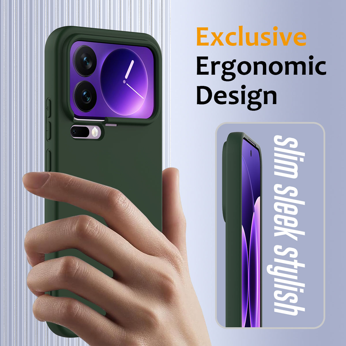 For Xiaomi 17 Pro Max Case Magnetic Case Anti-Drop Liquid Silicone Phone Cover - Dark Green