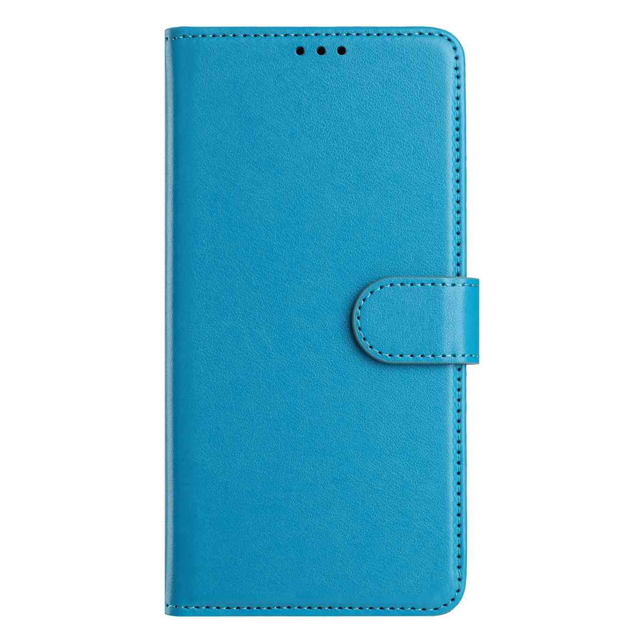 For Samsung Galaxy A57 5G Wallet Phone Case Stand PU Leather Folio Flip Cover with 8 Card Slot - Sky Blue