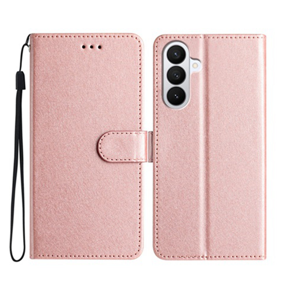 For Samsung Galaxy A57 5G Wallet Case Leather Folio Phone Cover Magnetic Clasp - Rose Gold