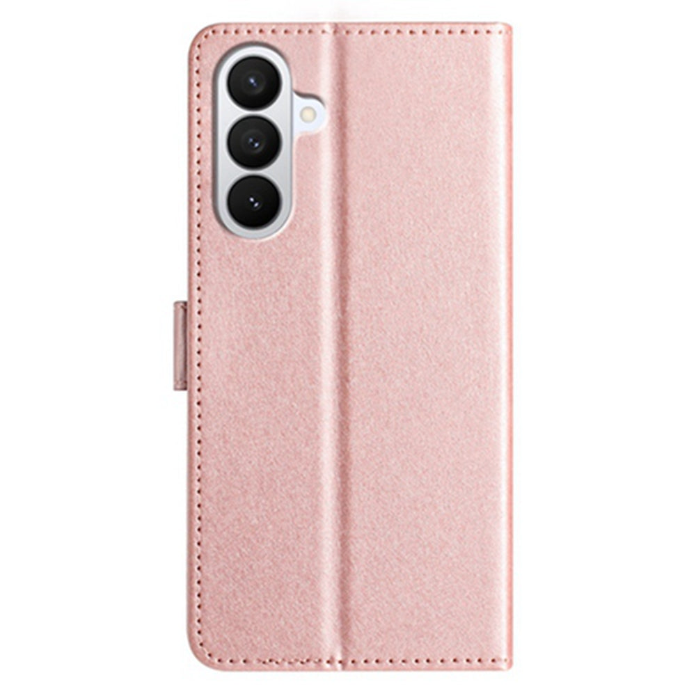 For Samsung Galaxy A57 5G Wallet Case Leather Folio Phone Cover Magnetic Clasp - Rose Gold