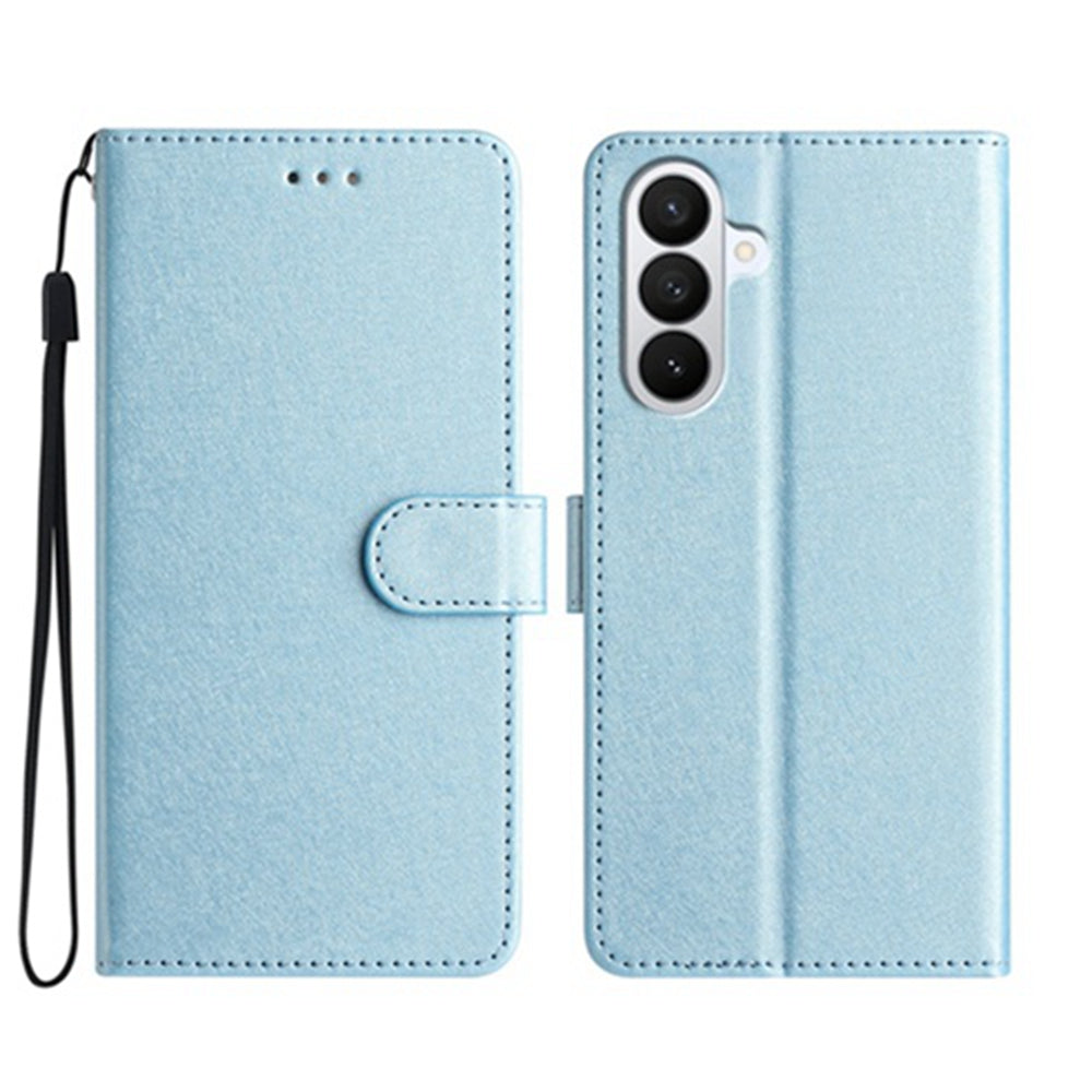 For Samsung Galaxy A57 5G Wallet Case Leather Folio Phone Cover Magnetic Clasp - Sky Blue