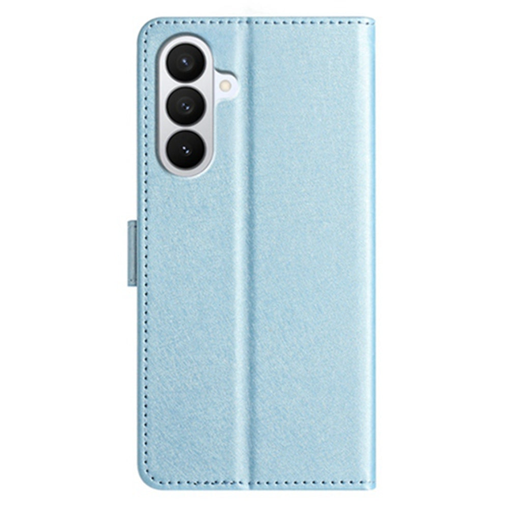 For Samsung Galaxy A57 5G Wallet Case Leather Folio Phone Cover Magnetic Clasp - Sky Blue