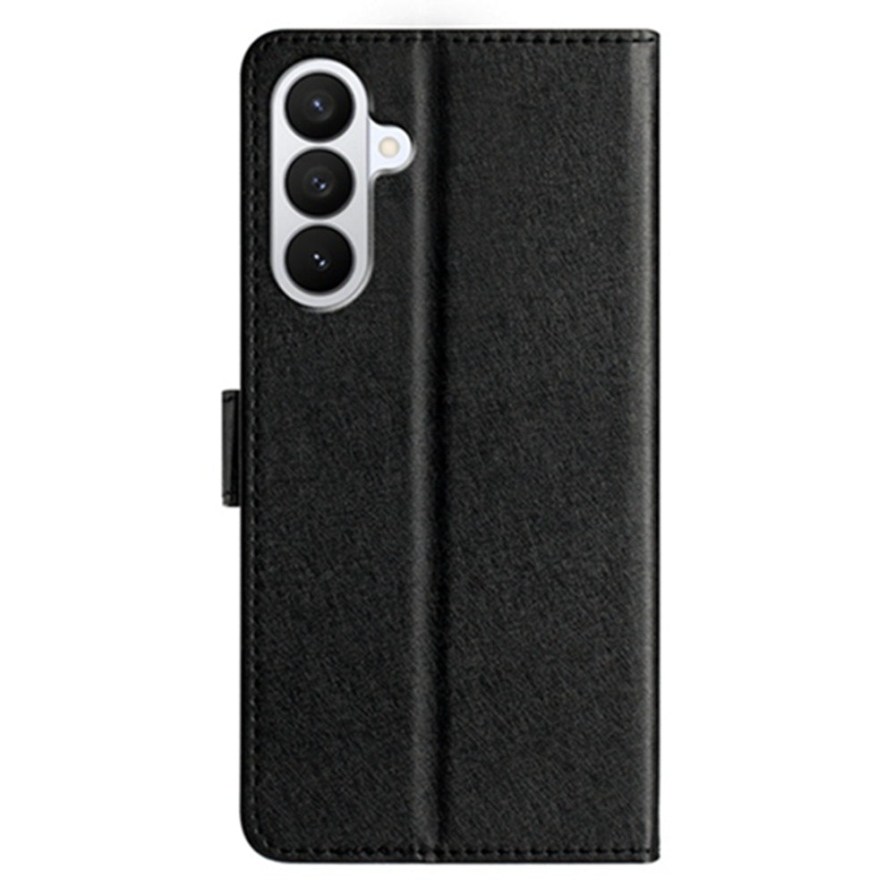 For Samsung Galaxy A57 5G Wallet Case Leather Folio Phone Cover Magnetic Clasp - Black