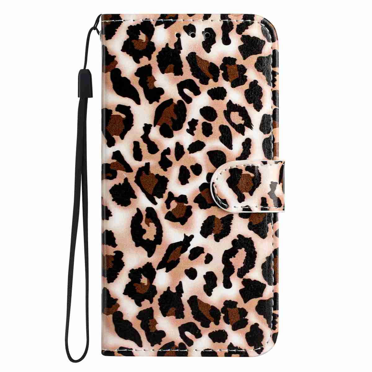 For Samsung Galaxy A57 5G Wallet Case  Printed Pattern PU Leather Stand Phone Cover with Strap - Leopard Print