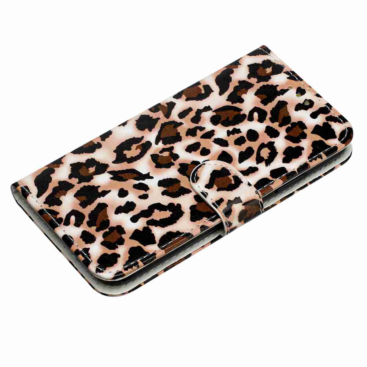 For Samsung Galaxy A57 5G Wallet Case  Printed Pattern PU Leather Stand Phone Cover with Strap - Leopard Print